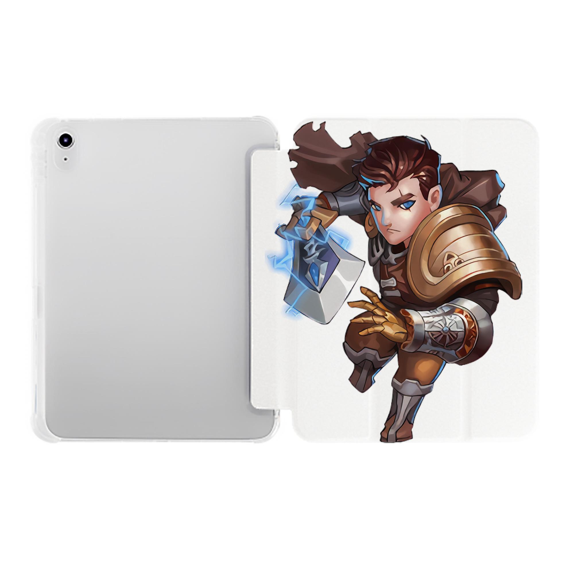 （画像用） リーグ・オブ・レジェンド League of Legends LOL IPad ケース ペン収納付き 三つ折りスタンド PUレザー×シリコン 対応機種9.5/10.5/10.9インチ